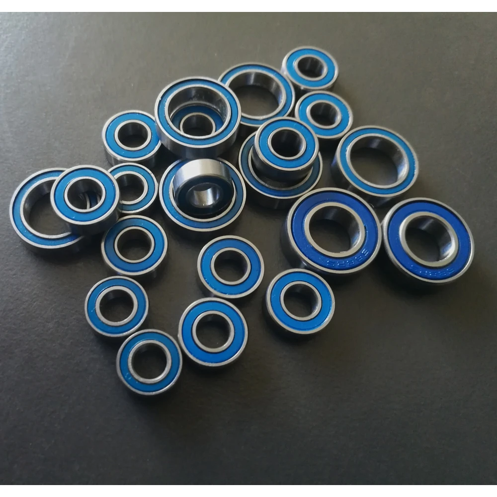 Axial AX10 SCX10 Dingo Honcho Ball Bearing Set(22PCS) Metric Blue Rubber Sealed | Игрушки и хобби