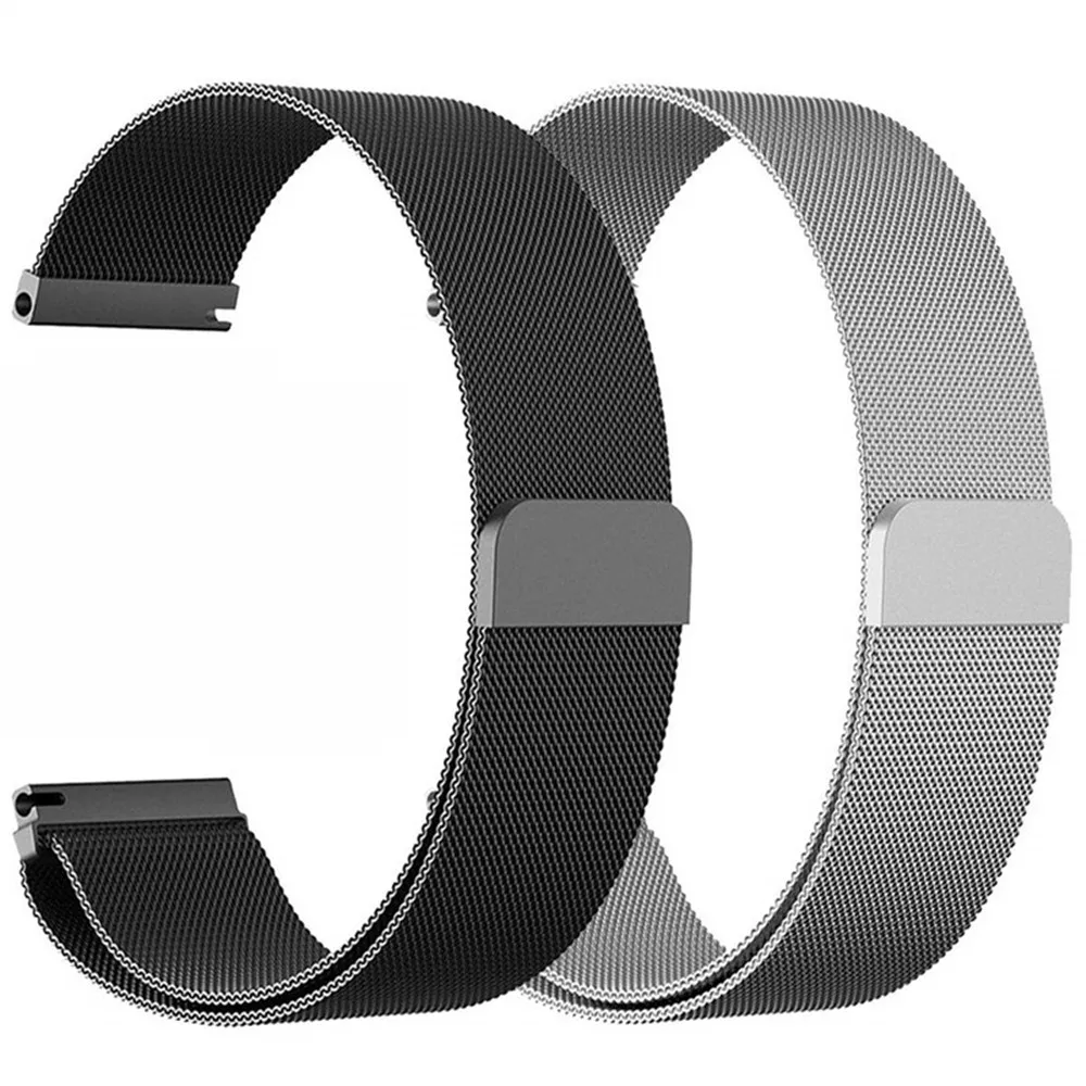 Watch Strap For Samsung Galaxy Watch Active 2 40mm 44mm Watchband Sets 20mm 22mm Stainless Steel Metal Bracelet For Amazfit Bip - Цвет: J