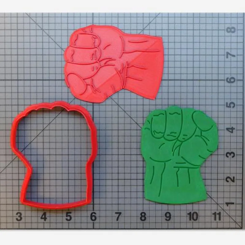 

Hulk Cookie Cutter Mold Kitchen Baking Supplies 3d-printed Home Baking Kitchen Icing Baking Tool Cake Decoration Mold Seal