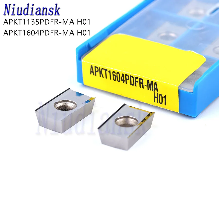 APKT1135PDFR MA H01 APKT1604PDFR Высококачественная карбидная фрезерная вставка CNC токарные инструменты Фрезерный резак