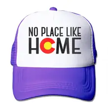 Кепка-тракер в стиле унисекс, не должно быть места как дома(Колорадо)-1 Для мужчин Регулируемая сетка Кепки пик Кепки