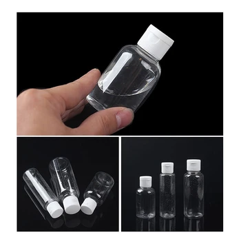 

15Pcs 50ml Empty Plastic Sample Bottle Container Jar Pot Vial with Flip Lid Perfect for Emollient Water Shower Gel Emulsion