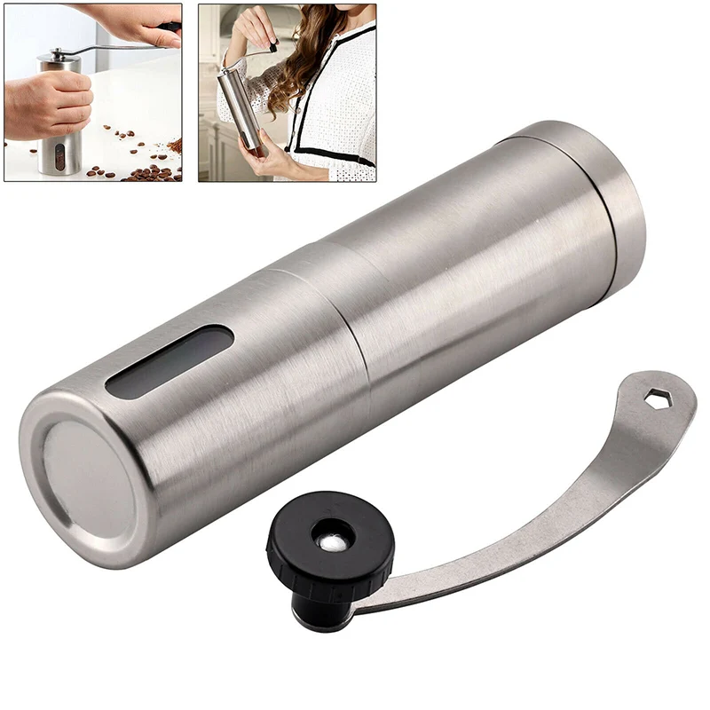 

Stainless Steel Hand Manual Handmade Mill Kitchen Tool Household Office Kitchen Coffee Grinder Coffee Bean Grinder