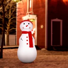 Poupées gonflables bonhomme de neige de noël, modèle de décoration de noël, accessoire de décoration de fête de jardin, ornement d'extérieur
