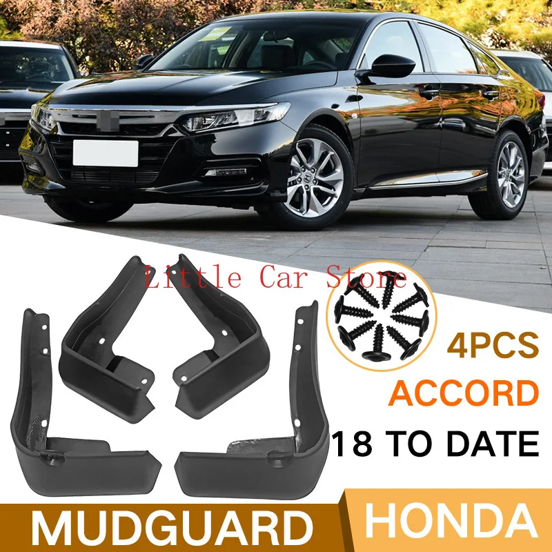 For Honda Accord 2014-2017 4pcs Plastic Dirtboards Mud Flaps Splash Guards Mudguard Cover 
