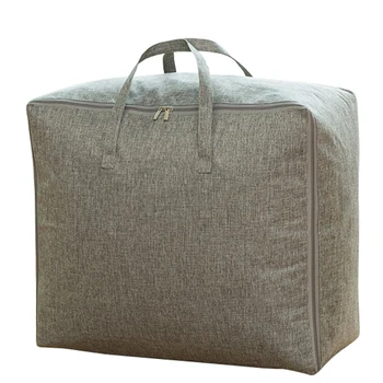 

Storage Bags Quilt Finishing Bag Dust Covers Clothing Bedding Wardrobe Clothes Storing Organization Gray-