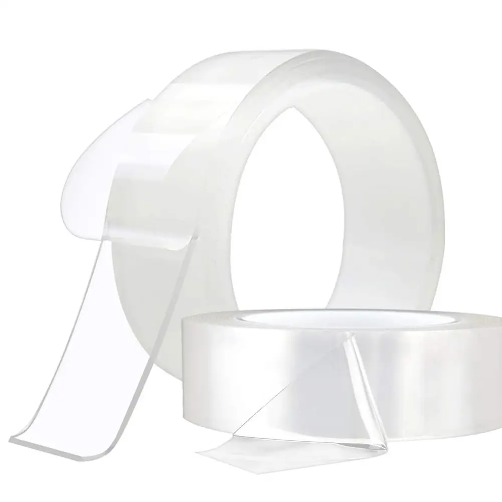

Double Sided Adhesive Tape Washable Nano Tape Transparent Strong Adhesive Traceless Removable and Reusable Anti Slip Tape for Ho