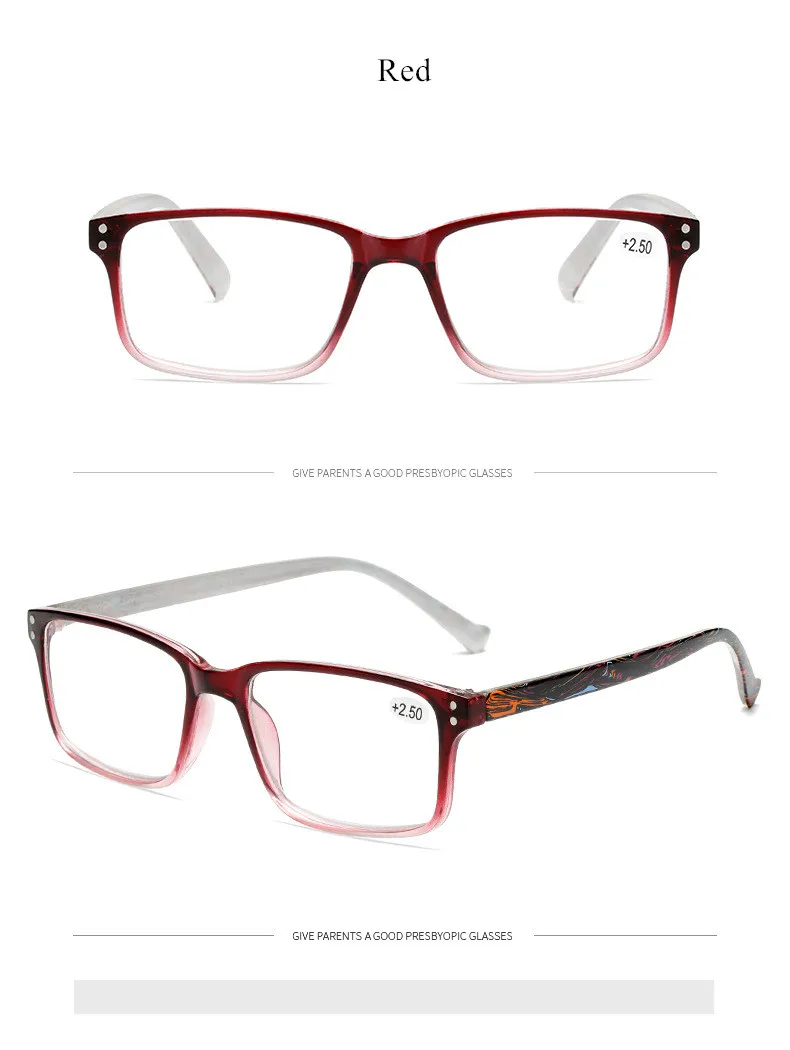 Oulylan очки для чтения прямоугольной формы, Для мужчин Для женщин прозрачные линзы покрытая цельной полиуретановой кожей унисекс пресбиопии диоптрий+ 1,0 1,5 2,0 2,5 3,0 3,5 4,0