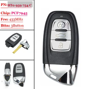 

Smart Remote Key 433mhz 3 Button Fob Modified as for Lamborghini fit for Audi A4/S4/A5/S5/Q5 8T0 959 754C/ 8K0 959 754C