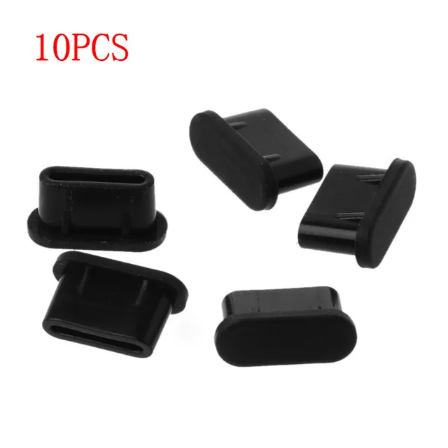 10PCS Type-C Dust Plug USB Charging Port Protector Silicone Cover for Samsung Huawei Smart Phone Accessories 1