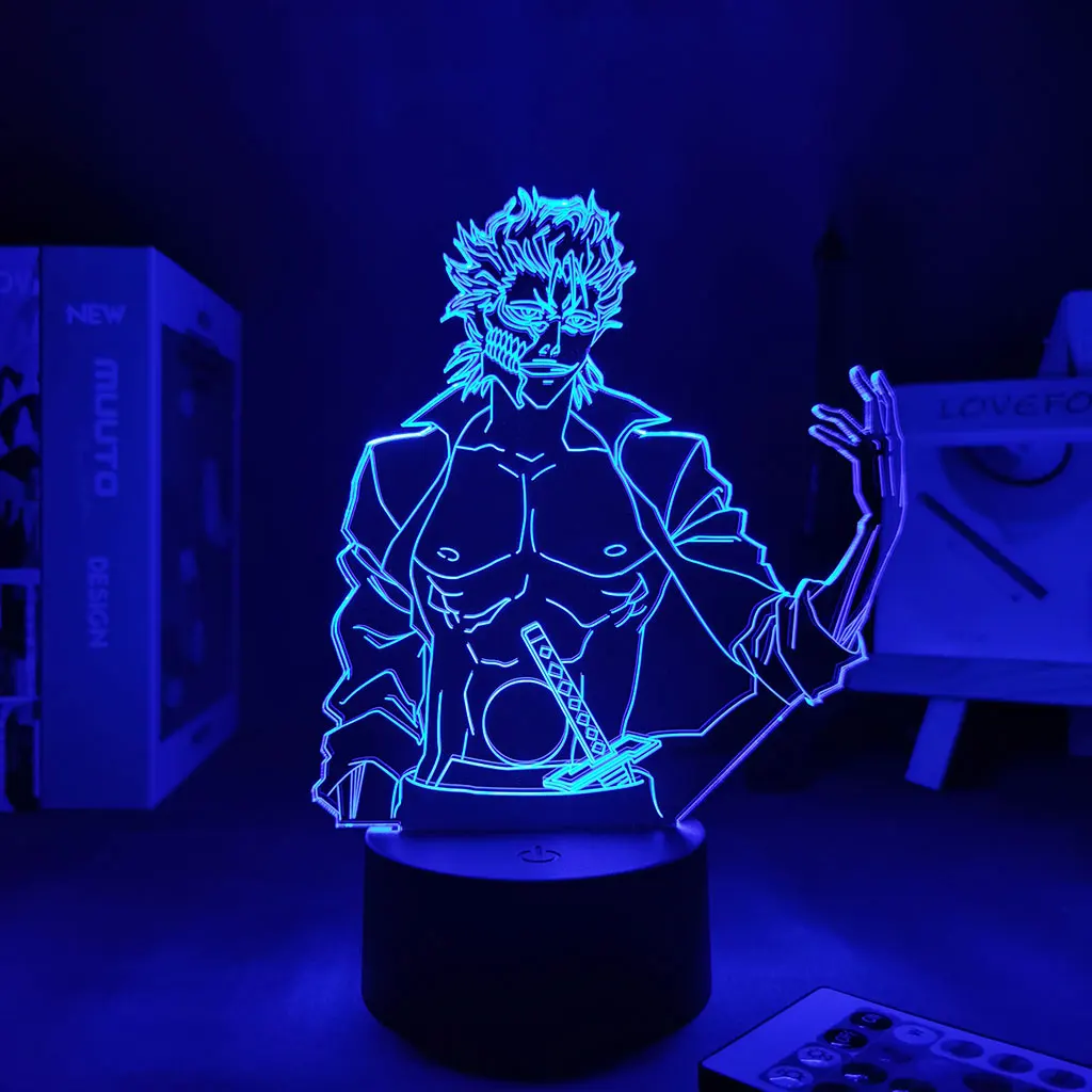 

USB-светильник с отбеливателем Grimmjow jaegerjaплос, декоративная Ночная лампа, отбеливатель, подарок, акриловая неоновая 3d лампа Grimmjow, светодиодный ночсветильник для дома