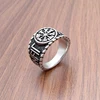 Punk Silver Color 316L Stainless Steel Viking Norse Mythology Odin Ring Men's Amulet For Him Creativity Gift 1