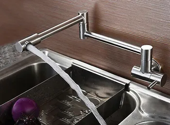 

stainless steel single cold water tap single cold kitchen faucet single cold fold faucet rotating SF425