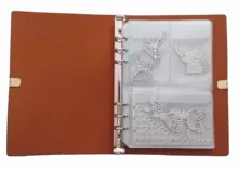 Скрапбукинг Трафаретный вырубной штамп Организатор трафарет набор марок Альбом для хранения книг из искусственной кожи чехол внутренняя оболочка из ПВХ листов и карманом Скрапбукинг Трафаретный вырубной штамп Организатор трафарет набор марок Альбом для хранения книг из искусственной кожи чехол внутренняя оболочка из ПВХ листов и карманом