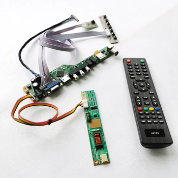 

For TM121SV series notebook PC 1+CCFL HDMI VGA USB Remote 12.1" 800*600 20-Pin LVDS+cable LCD display controller board DIY kit