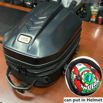 

Laico Bear Waterproof Carbon Fiber Motorcycle Tail Bag Motorbike Back Seat Bags Motocicleta Racing Oil Tank Tail Bags Helmet Bag