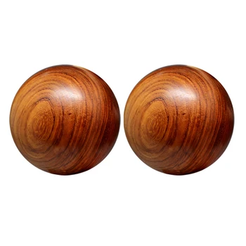 

1 Pair Wood Fitness Balls Massage Stress Relaxation Health Care Hand Grip Exercise Health Care NShopping