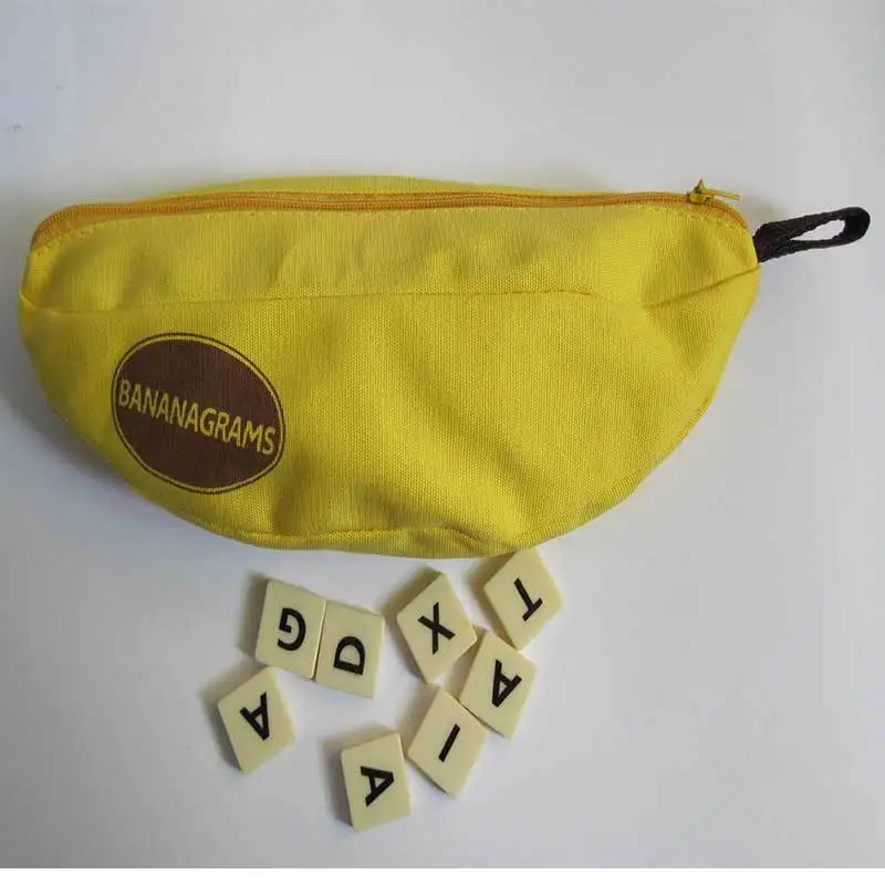 

Banana Scrabble Game Children'S Educational English ENLIGHTEN Toy Banana Chinese Chequers Hot Sales Lettered Scrabble Game
