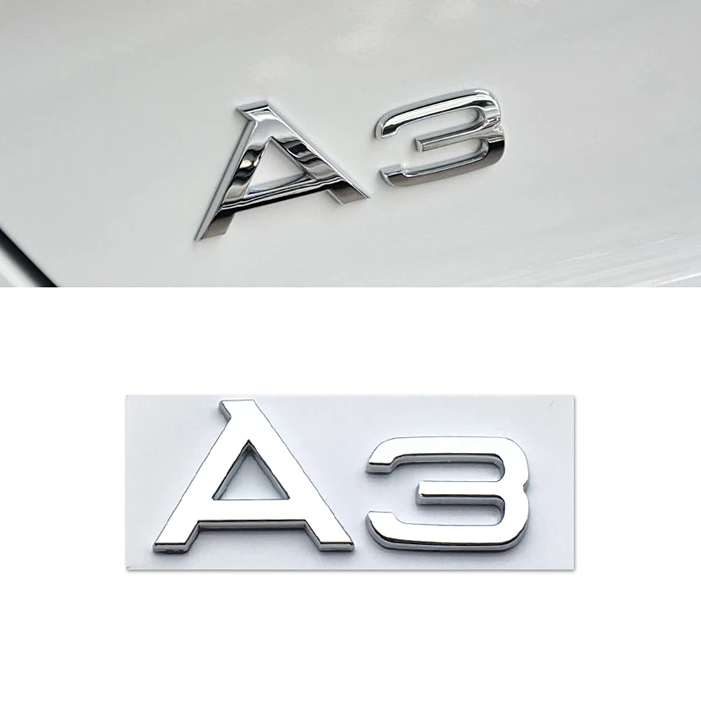 Металлический Автомобильный задний багажник A3 A6 A6L A8L буквенная эмблема наклейка