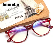 Imwete, Ретро стиль, анти-синий светильник, очки для компьютера, оправа, мужские прозрачные линзы, очки, очки для женщин, ретро очки, оправа
