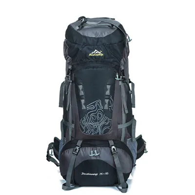 80L сумка для альпинизма, профессиональная спортивная сумка, большая вместительность, мужской походный рюкзак, Женская дорожная Сумка для кемпинга, YDB03501 - Цвет: Черный цвет
