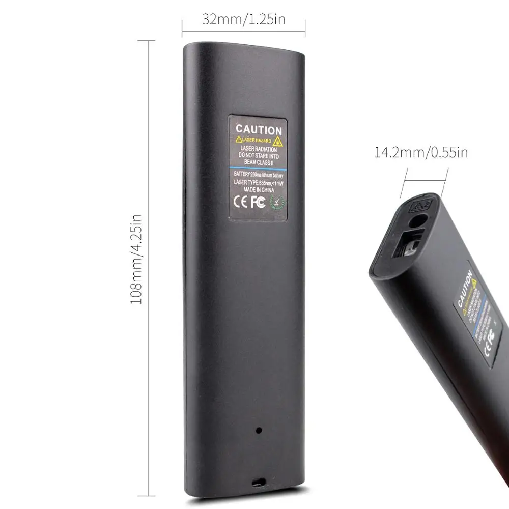 Kaemeasu Мини 40 м лазерный дальномер цифровой лазерный дальномер usb зарядка лазерный дальномер