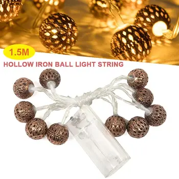

Ball Lamp String LED String Lights Ball Lights String Beautiful Creative 10LED with Battery Box 1.5M Festival Wedding