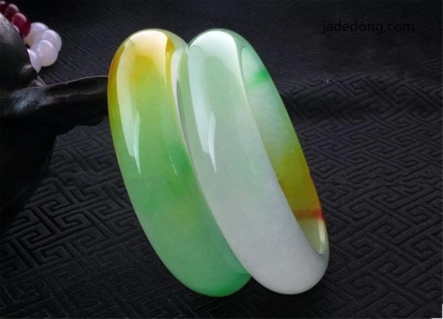 Stunning Multicolor Jade Jewelry bangle bracelet earrings set