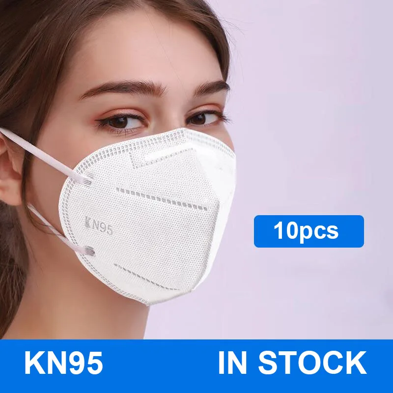 

10PCS N95 5 Layers Mask Antivirus Flu Anti Infection KN95 Masks Particulate Respirator PM2.5 Protective Safety in stock