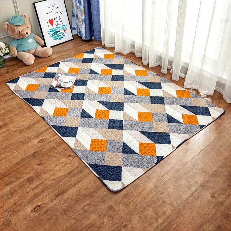 Игровой домик, коврик для ползания из мультфильма, детский игровой забор, коврик для спальни, ковер для шатра, мультяшный мат «татами», Противоскользящий коврик для пола