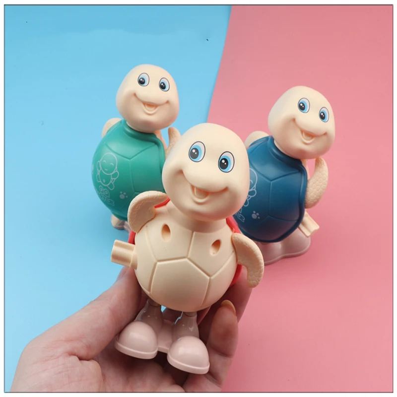 Baby Kids Wind Up  Standing Cute Jumping Tortoise Newborn Toys Birthday Gifts 