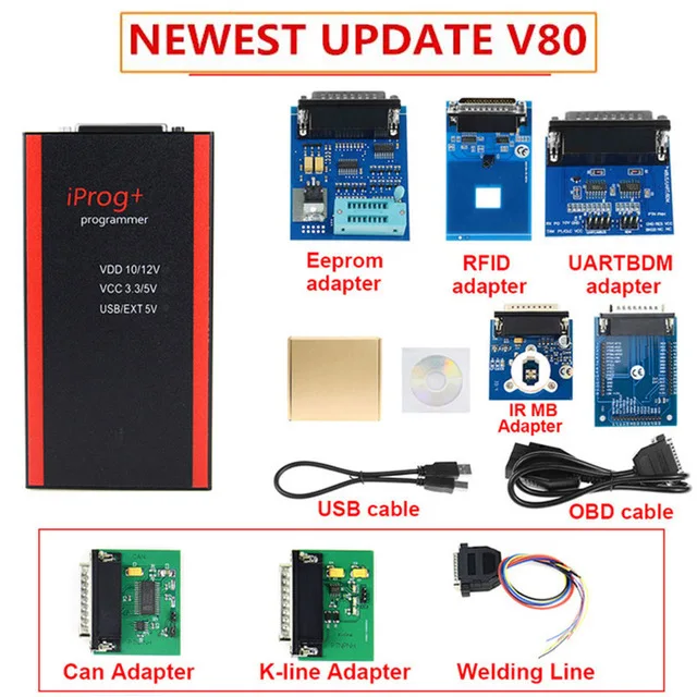 as picture Автомобиль Iprog+ V80 программист поддержка IMMO+ коррекция пробега+ сброс подушки безопасности Iprog Pro до Замена Carprog/Digiprog/Tango - Цвет: as picture