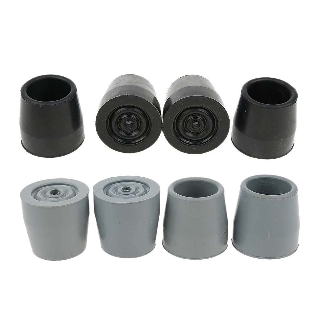 4Pcs Walking Stick Ferrules Cane Crutch Rubber Pads Heavy Duty Cane End Bottom Protector for Disabled Elder 6