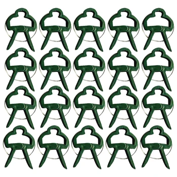 

20pcs Tied Branch Bundling Adjusting Vine Vegetables Greenhouse Plants Clips Fastener Flower Garden Tool Tomatoes Fixed Clamping