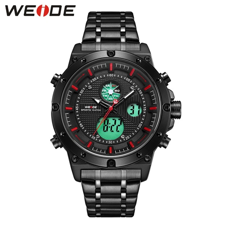 

Relogio Masculino WEIDE Watch Men Quartz Military Movement Analog Digital Watch Bracelet Band Wristwatch Dual Display Male Clock
