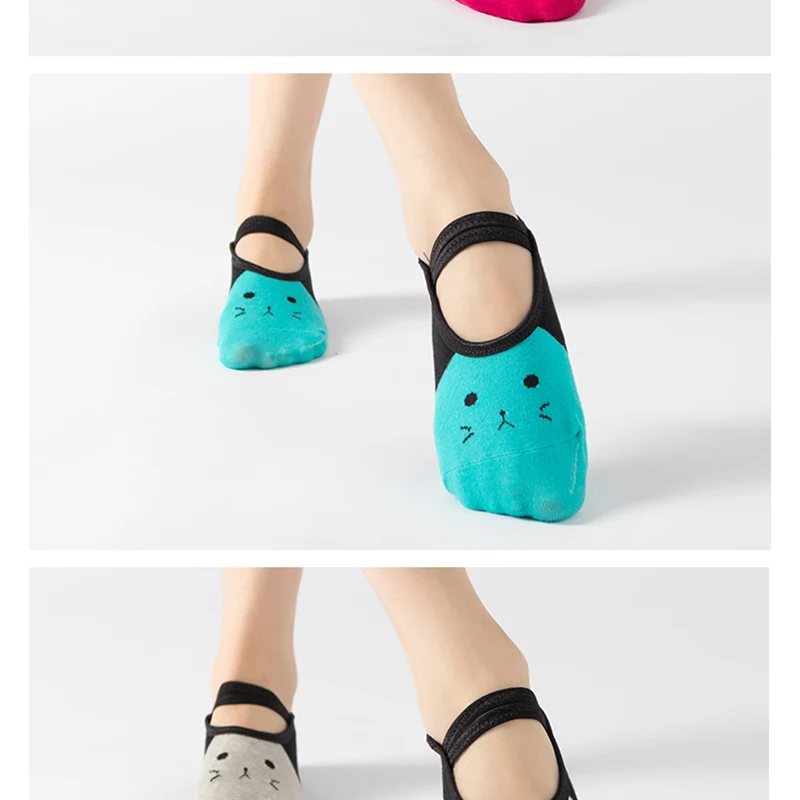 猫咪系带瑜伽袜_13