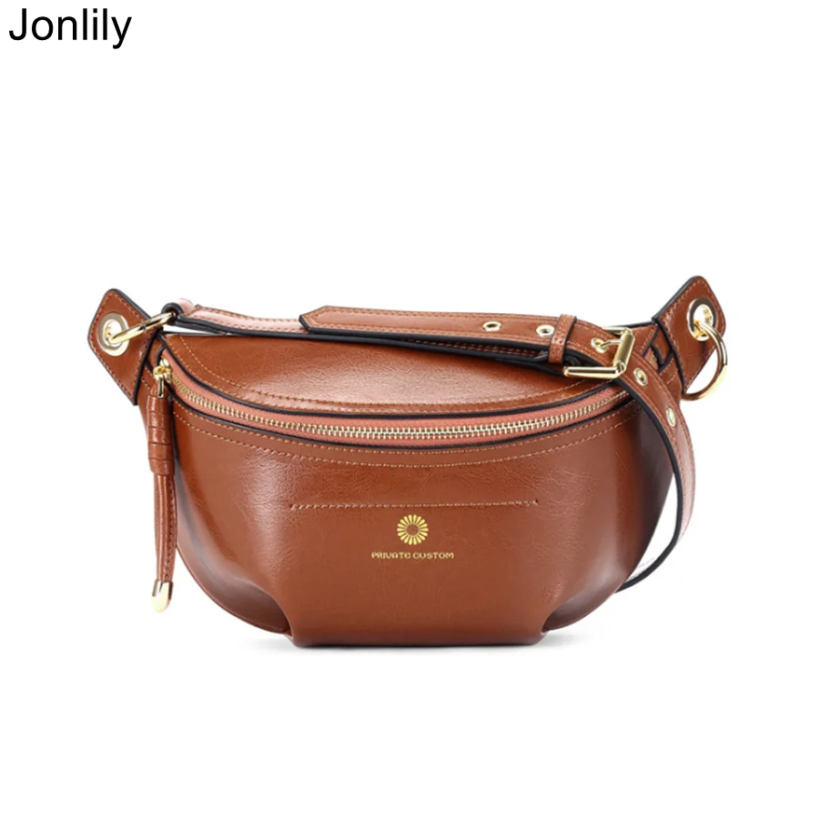 Jonlily, женская сумка через плечо из натуральной кожи, женская модная сумка на ремне, Ретро стиль, стиль, поясная сумка для подростков, элегантная сумка, кошелек-KG306