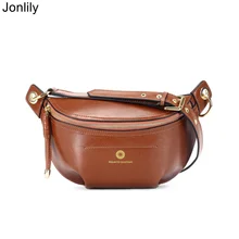 Jonlily, женская сумка через плечо из натуральной кожи, женская модная сумка на ремне, Ретро стиль, стиль, поясная сумка для подростков, элегантная сумка, кошелек-KG306