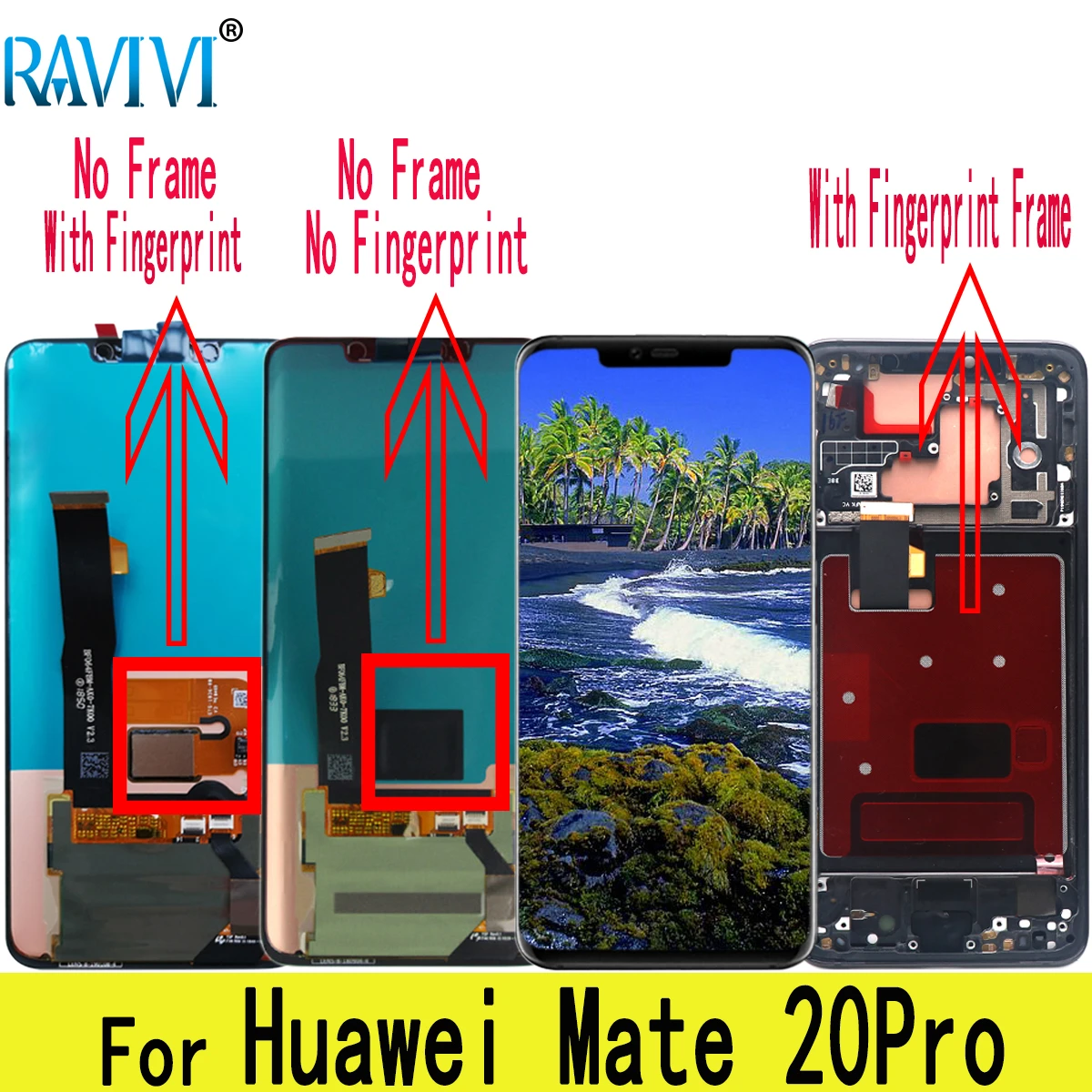 6 39 &quotAMOLED для huawei mate 20 Pro ЖК-дисплей сенсорный экран дигитайзер Замена с рамкой