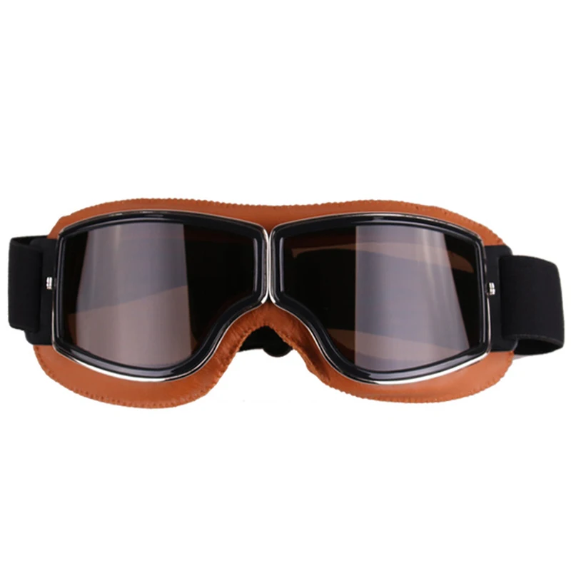 Motorcycle Goggles Helmet Pilot Scooter Retro Moto Outdoor Dirt Bike Riding Sunglasses Motocross Glasses Vintage Off-Road ATV