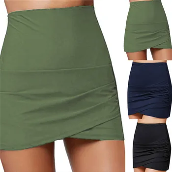 

hirigin Women High Waist Skirts female Bottom Swimwear new Summer casual Beach style pencil Skirt ladies fashion solid skirts