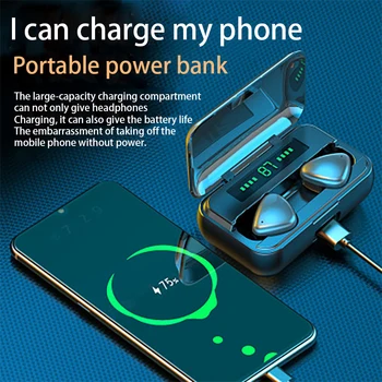 

Bluetooth Earbuds 2000mAh charge box wireless bluetooth 5.0 LED display Sport Impermeabile