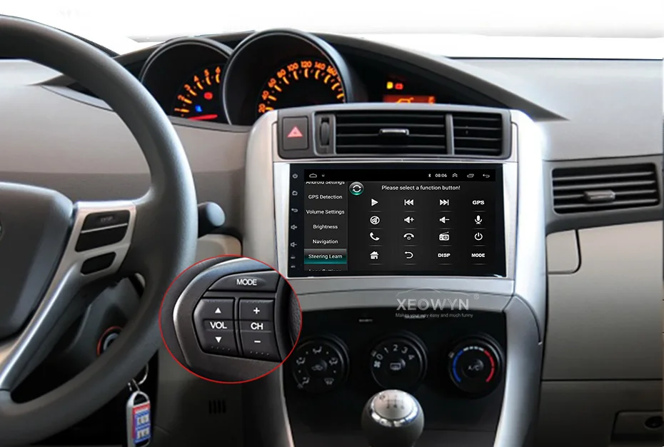 Cheap Android 8.0 ROM32GB Car Radio GPS Navigation Central Multimedia for Toyota Verso EZ 2007-2016 Phonebook Bluetooth Handsfree 7