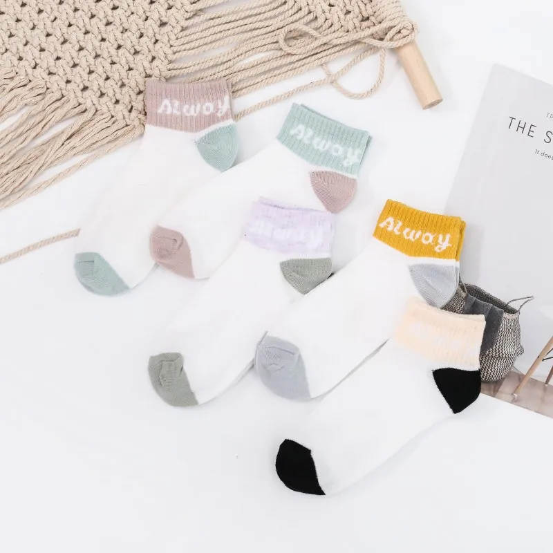 5 пар, модные короткие рождественские носки в полоску с рисунком медведя и пятью звездами, женские милые повседневные хлопковые забавные носки до лодыжки для девочек