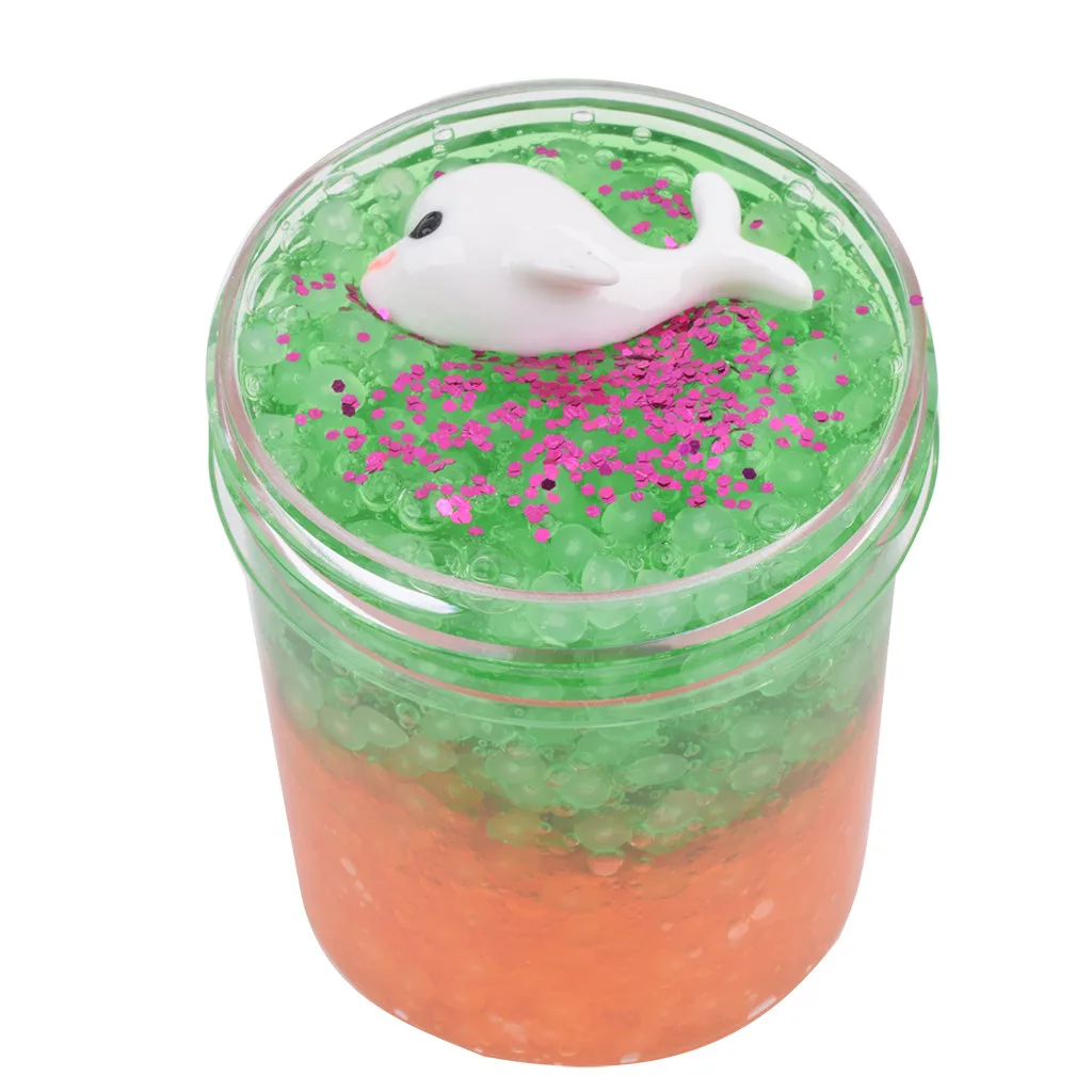 Мини Дельфин грязи смешивания слизи Ароматические стресс дети глина игрушки Slimes