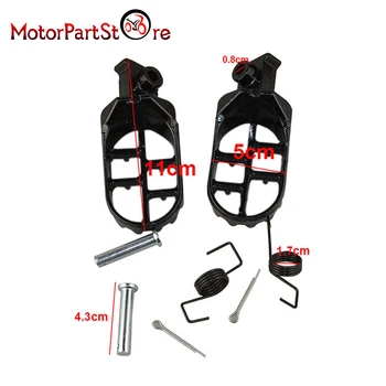 

Hot Pit Dirt Motorcycle Black Foot Pegs Aluminum Fit XR 50 CRF 70 KLX 110 Thumpstar SDG SSR Foot Rest