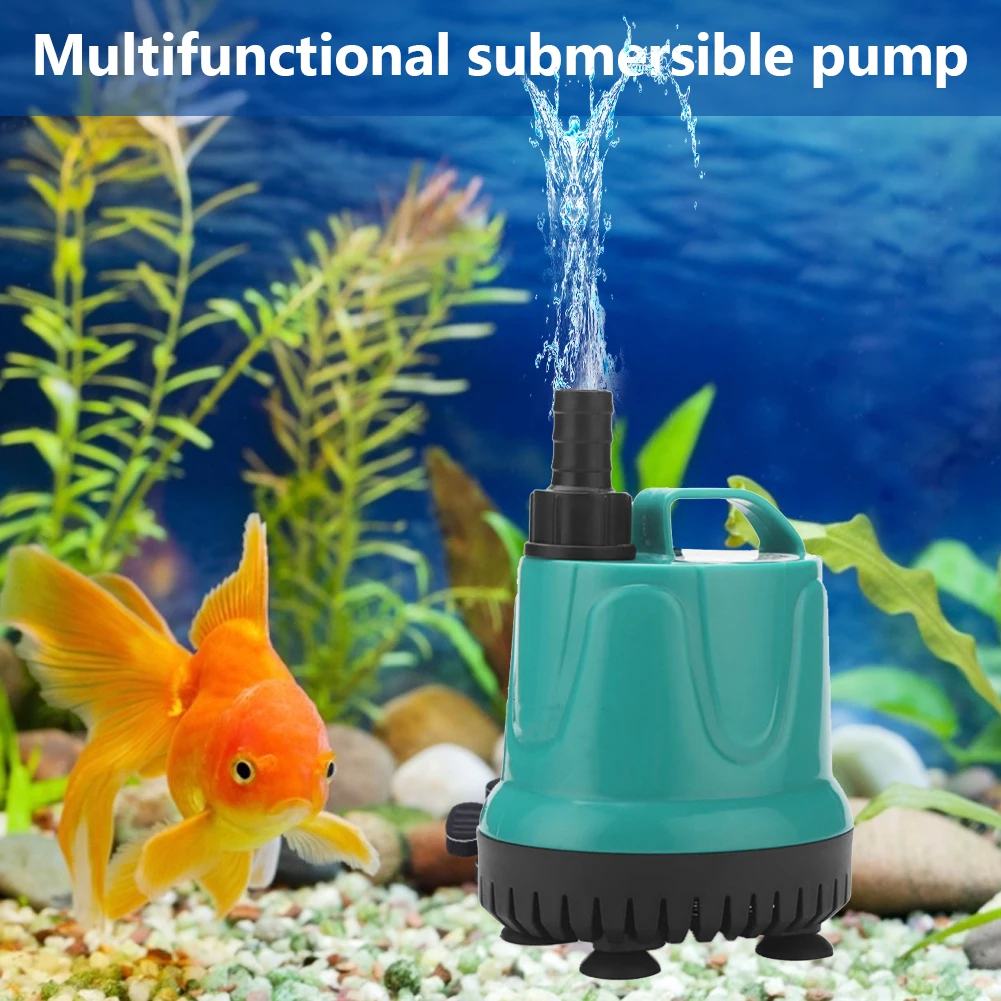 Water Pump Fish Tank Submersible Pump Bottom Suction Filter Silent Waterfall 