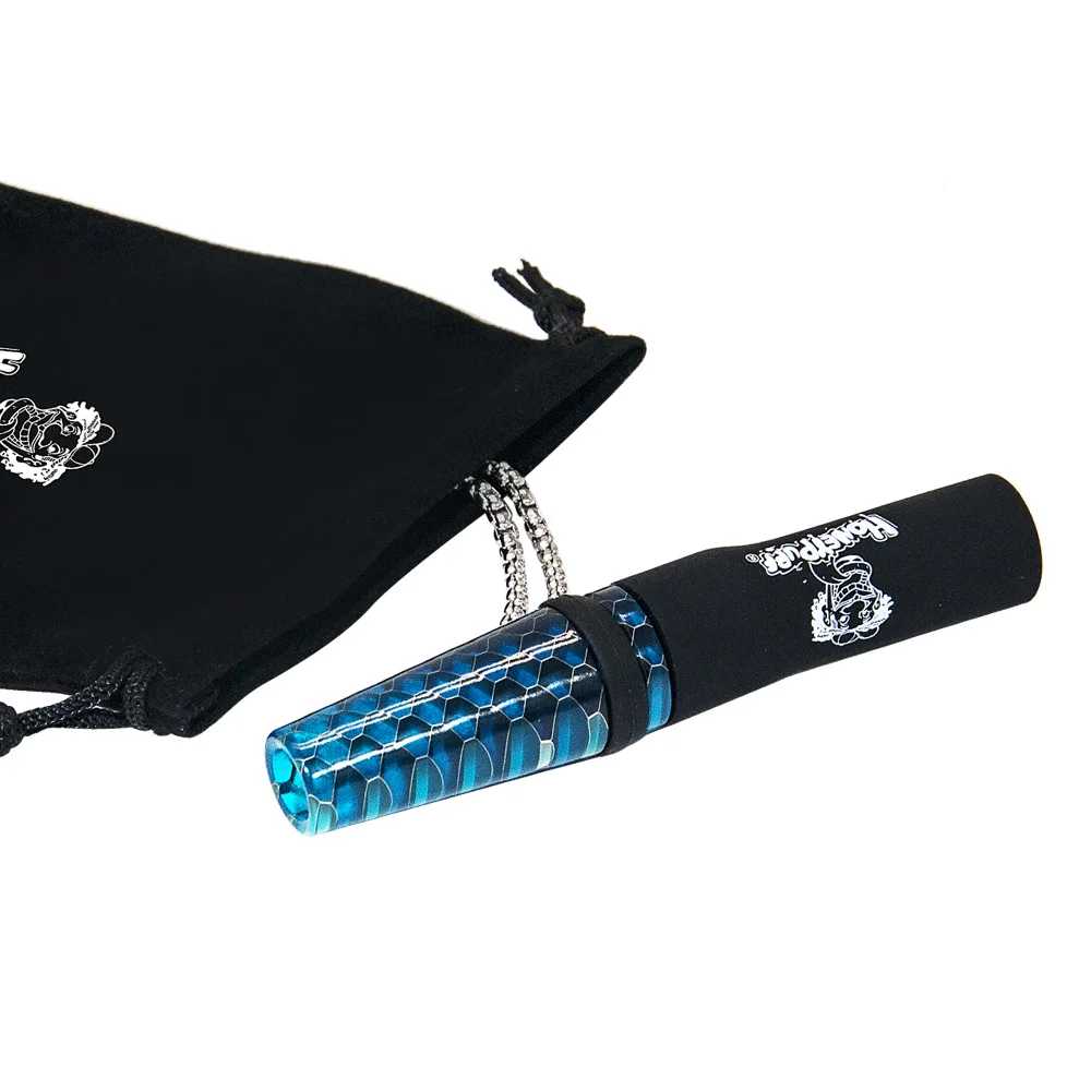 HONEYPUFF Reusable Hookah with Hang chain Strap Shisha Mouth Tips Glass