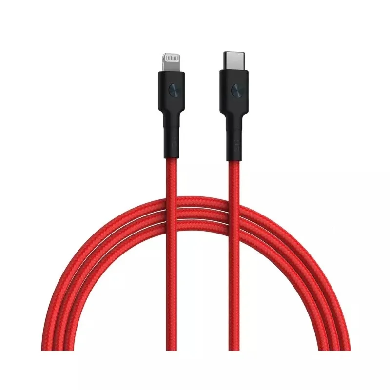 XIAOMI ZMI USB-C-Lightning type C для Lightning MFI Сертифицированный 3а 18 Вт Кабель для быстрой зарядки PD кабель для зарядки для iPhone/Ipad - Цвет: red