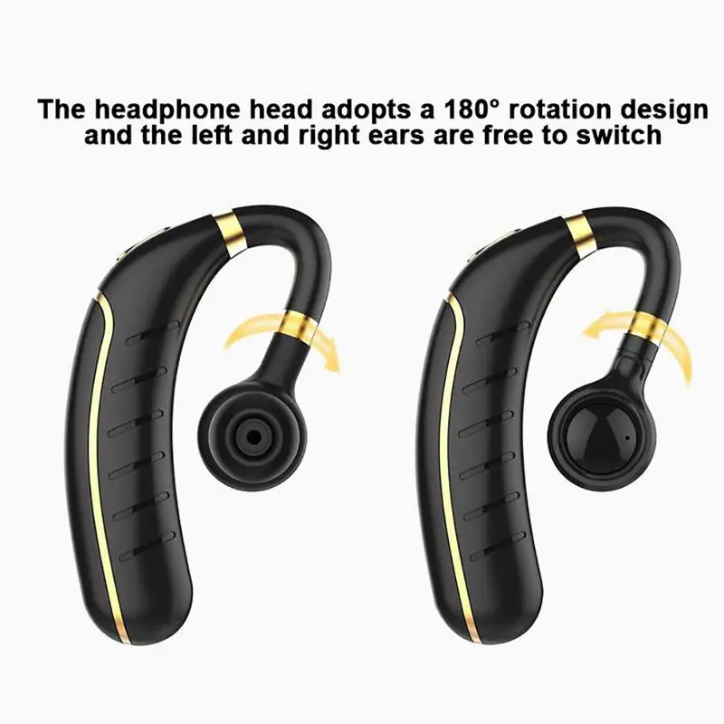 Wireless Bluetooth Headset 5 0 Caller ID Name Large Battery Long Standby Hanging Earphone for iphone xiaommi sumsung